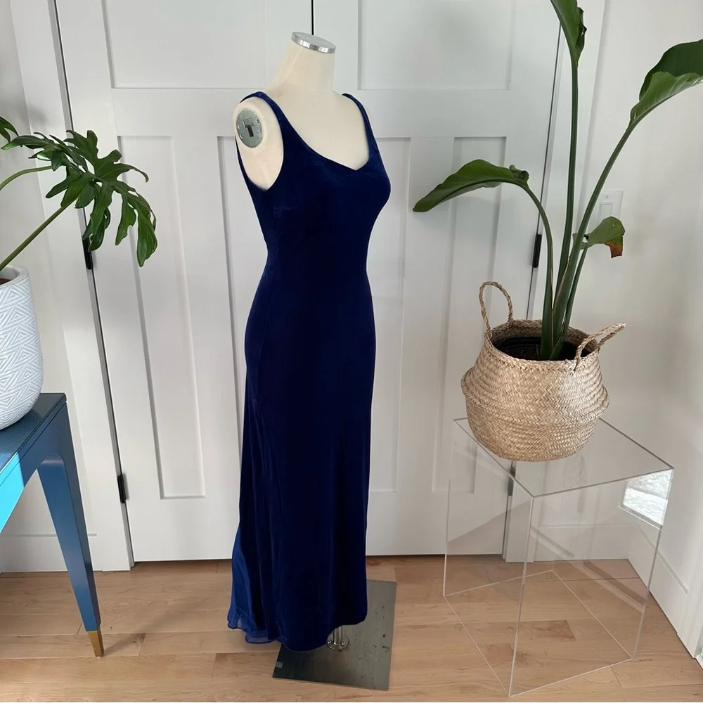Zum Zum by Niki Livas Royal Blue Velvet Dress